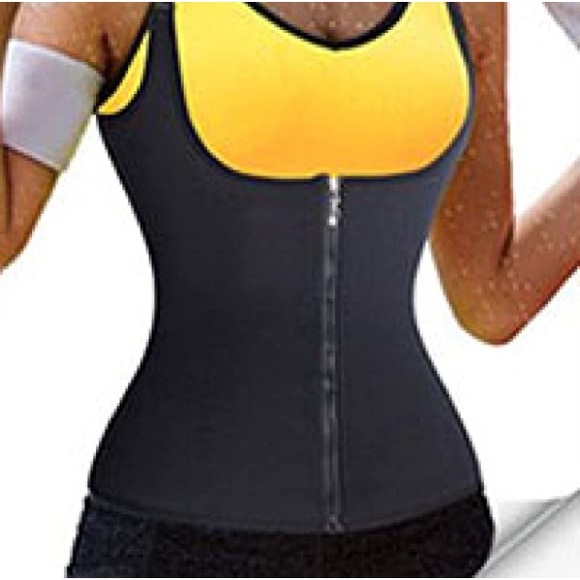 Bilayer Neoprene Design Shapers Slim Waist Trainer Corset Weight Loss Sweat Vest - Picture 5 of 16